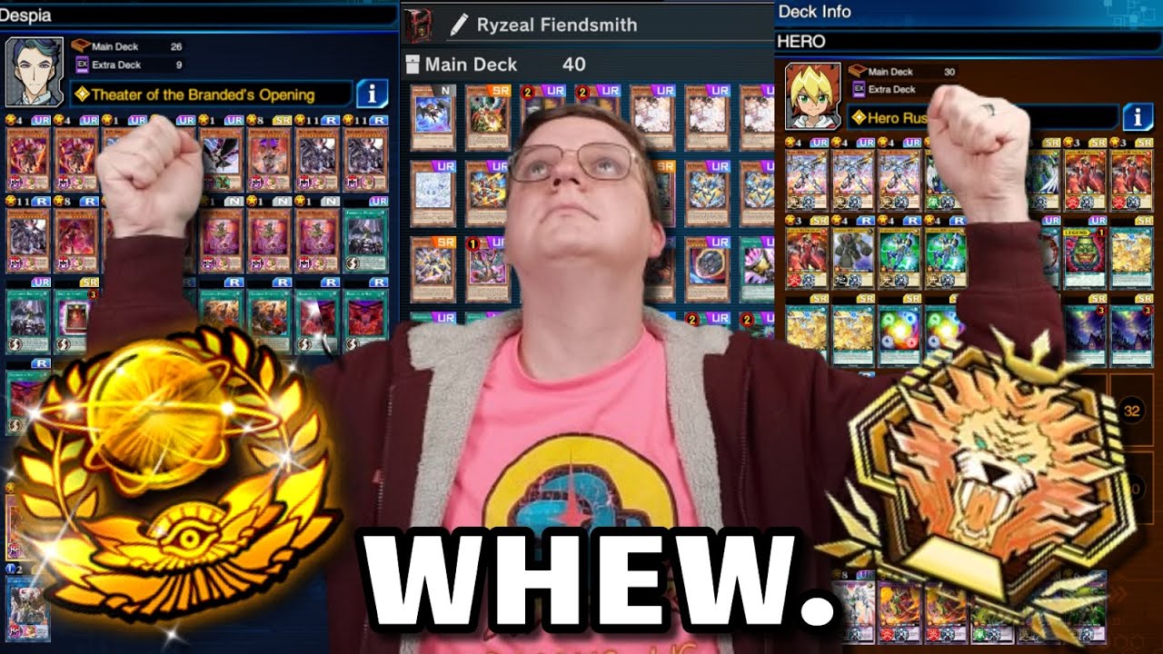 I REACHED THE HIGHEST RANK IN EVERY OFFICIAL YUGIOH SIMULATOR