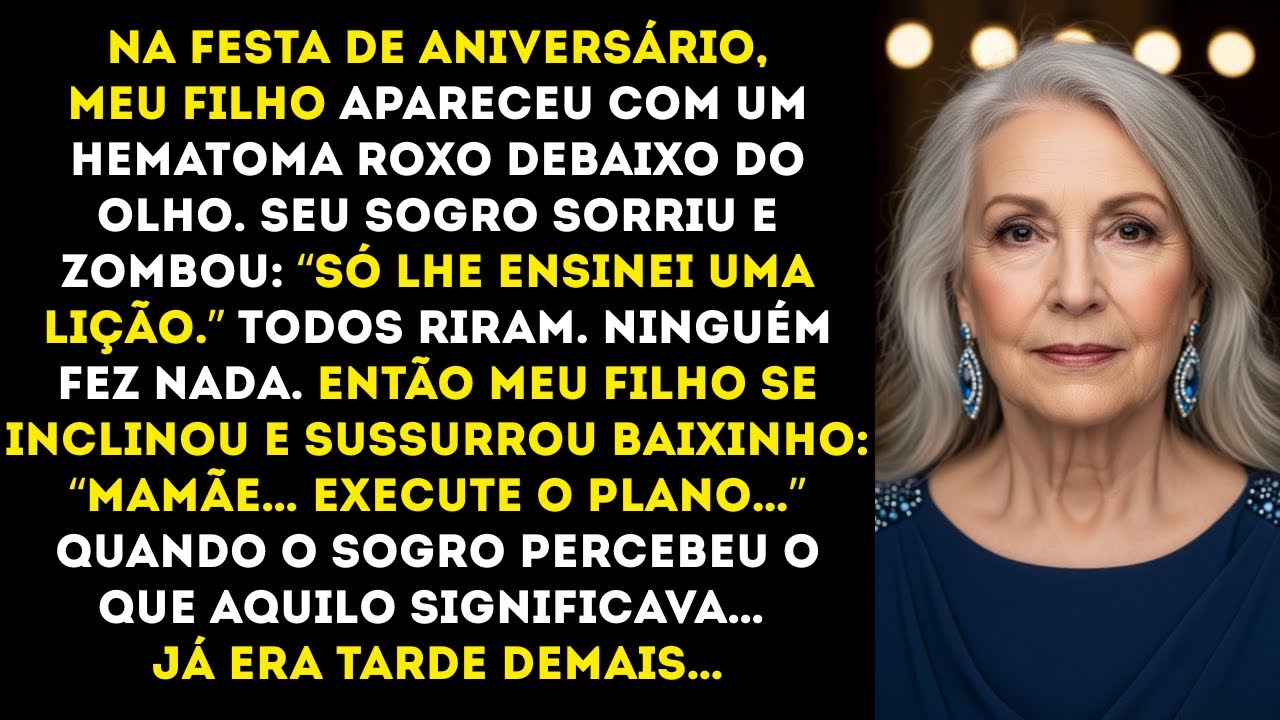 Vi Meu filho com o olho roxo. Seu sogro riu: ‘Eu lhe dei uma lição’. — meu filho me sussurrou algo…