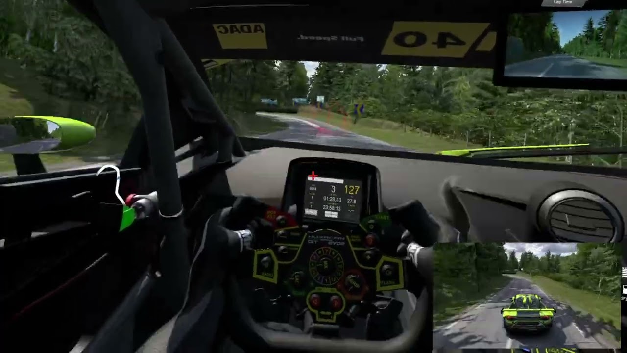 [RaceRoom Racing Experience VR] LAMBORGHINI HURACAN GT3 EVO II で峠の妖怪が往く。 [SteamVR]