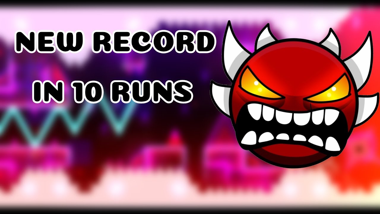 (jump from Windy Landscape) New Record in 10 runs | Geometry Dash 2.2