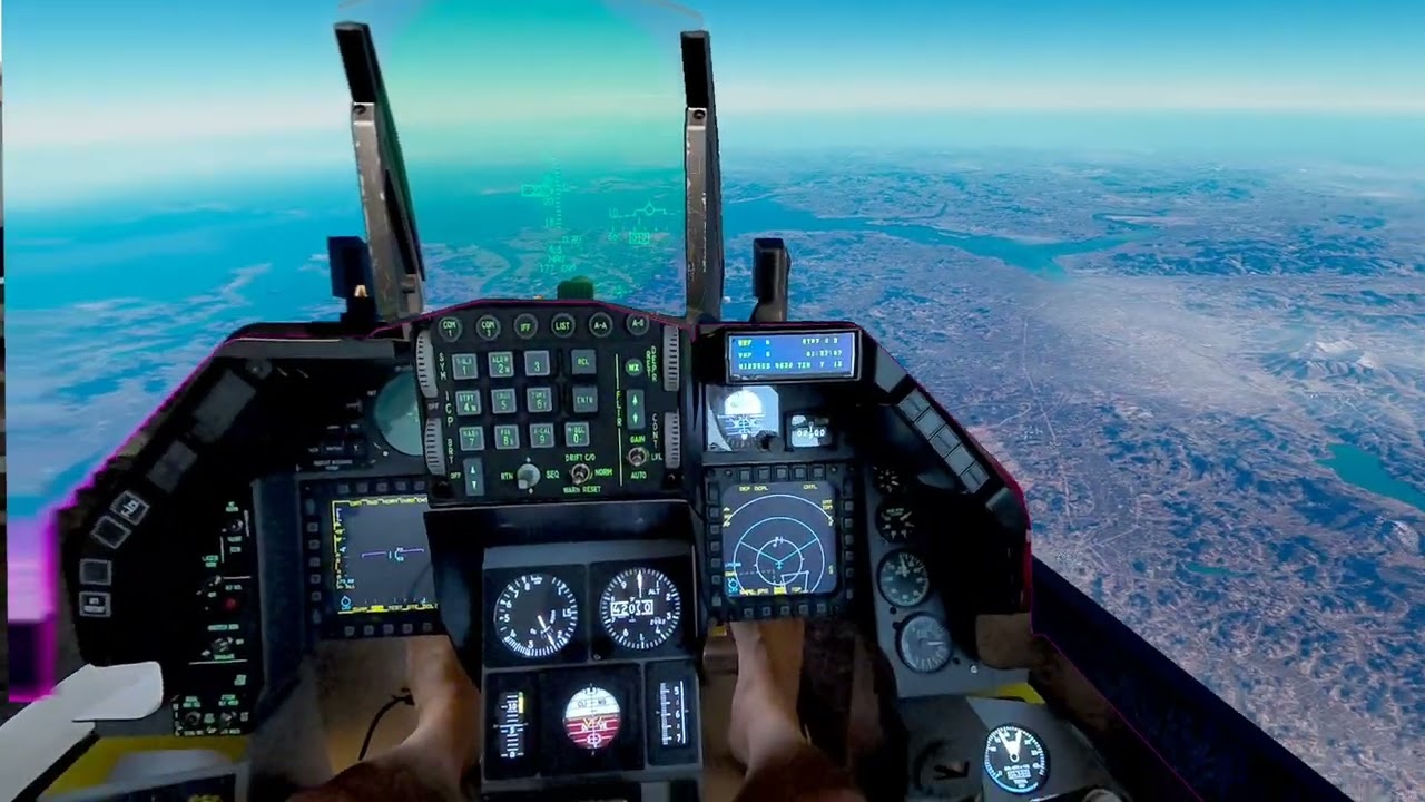 KunSan AB TAKEOFFand fly arround Falcon BMS 4.38.