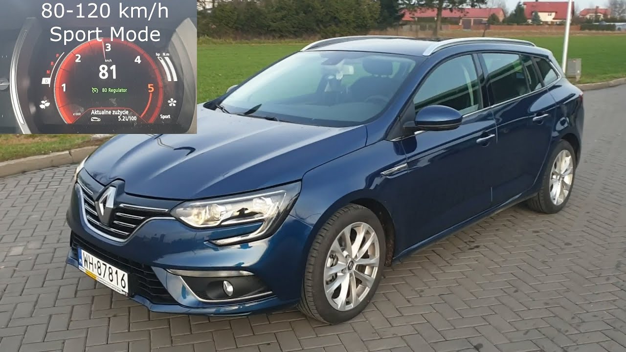 Renault Megane Grandtour 2019, 1.7 dCi, 150 HP Acceleration 0-100, 80-120