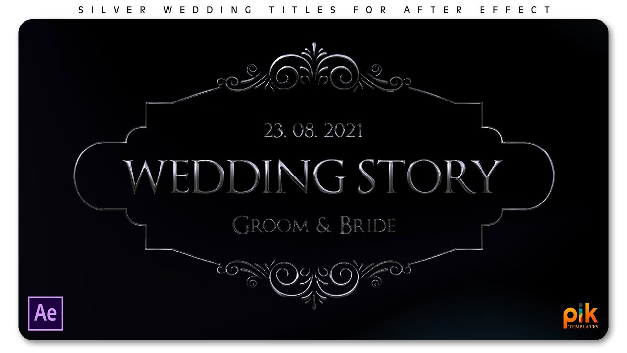 Silver Wedding Titles - Free After Effect Template