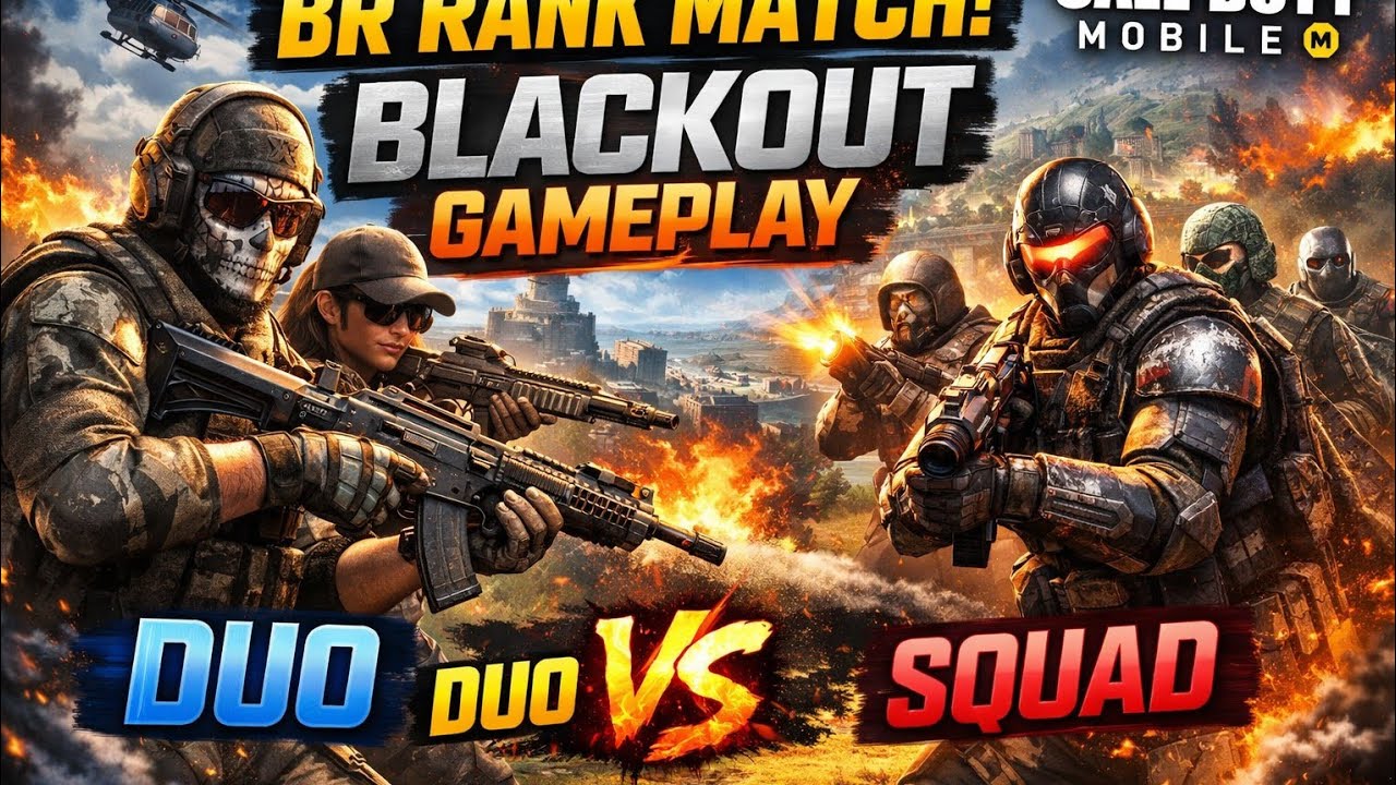 DOU VS SQUAD 🚨 BLACKOUT MAP || COD MOBILE|| CTG