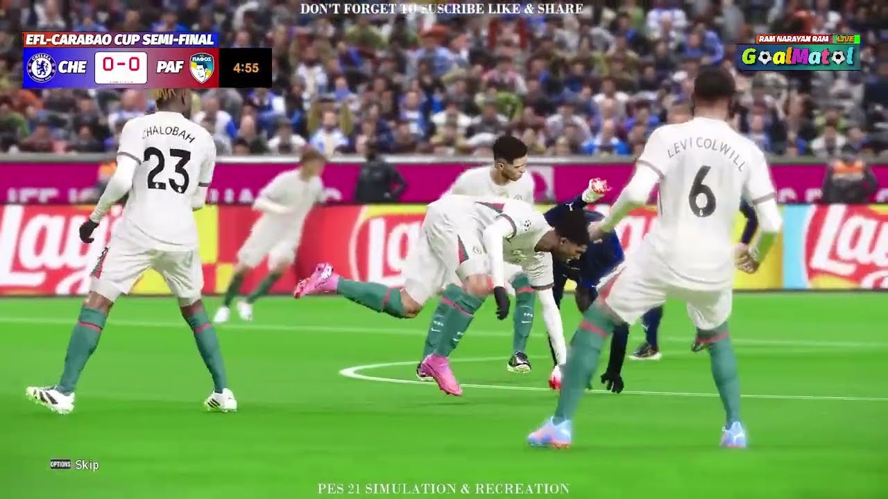 🔴 CHELSEA VS PAFOS | UEFA CHAMPIONS LEAGUE 2025 | LIVE | PES 2021 SIMULATION 🔴
