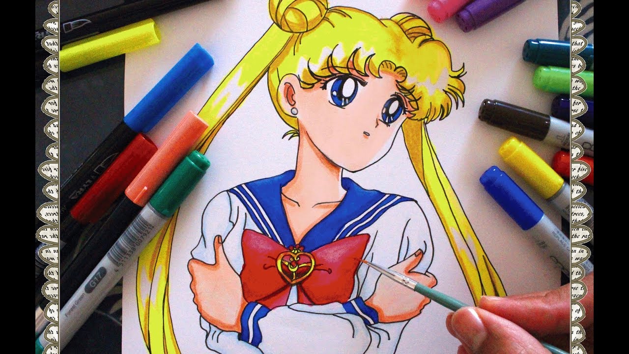 Sailor Moon Epidode 01 Cómo Dibujar a Usagi Tsukino How To /Speed Draw