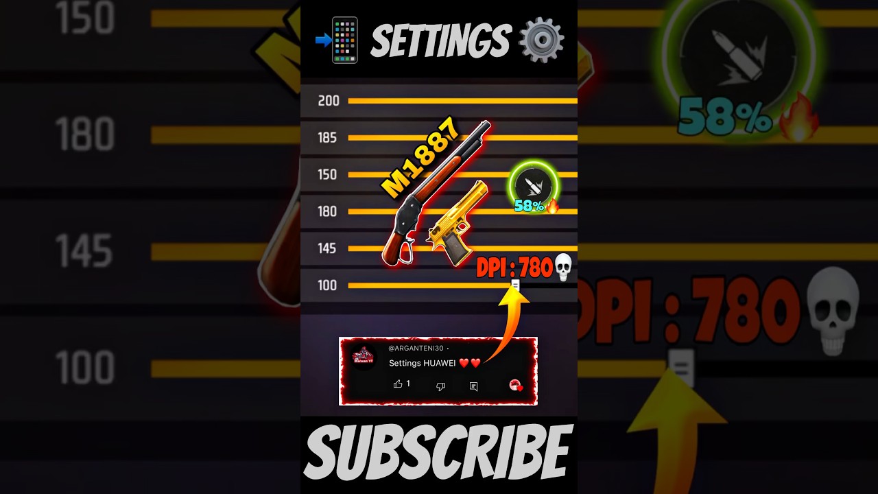 New Settings ⚙️ HUAWEI 📲 Free Fire