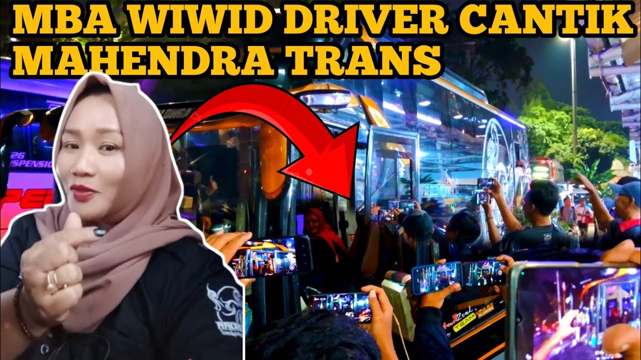Gokil Mba wiwid, skil & nyali driver wanita bus malam MTI mahendra trans, bikin heboh mania