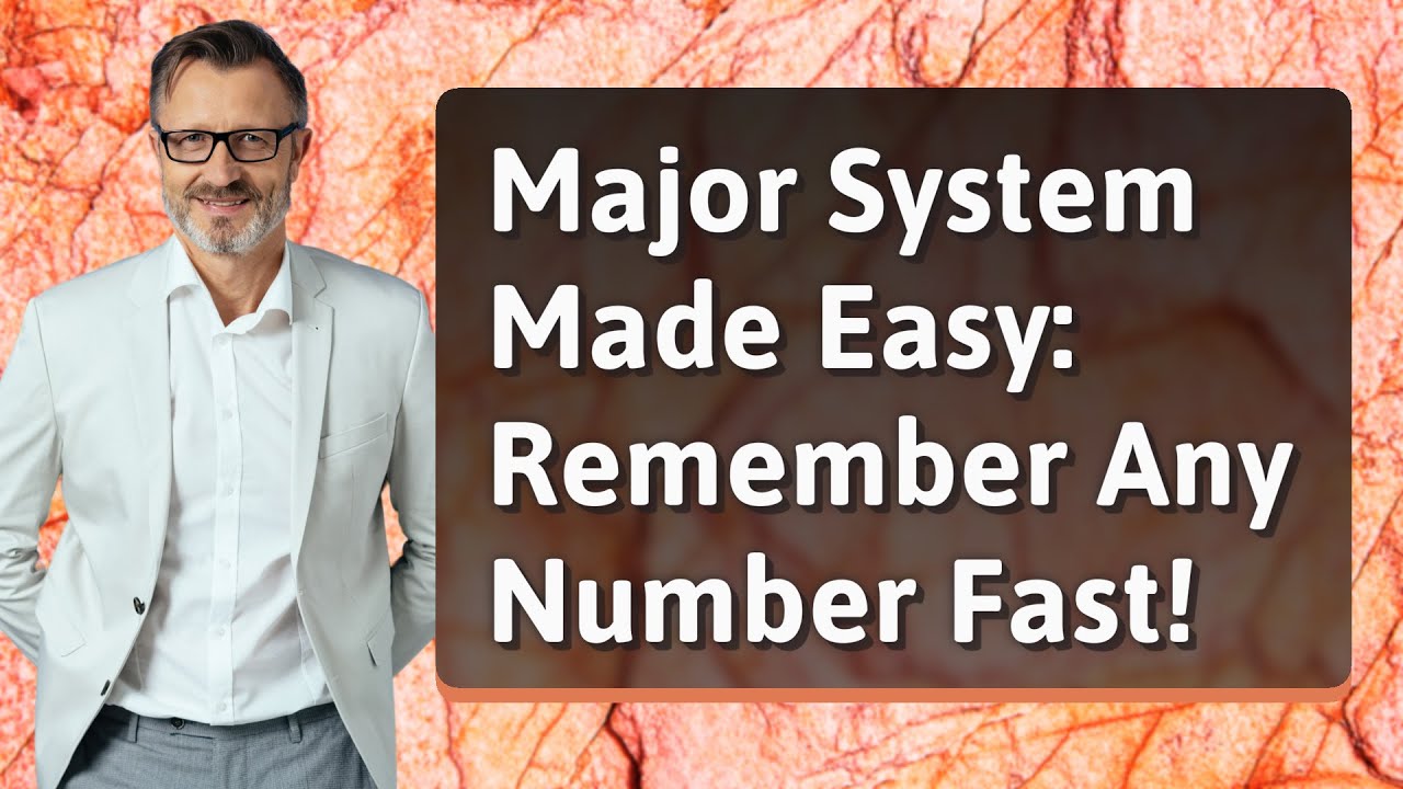 Major System Made Easy: Remember Any Number Fast!