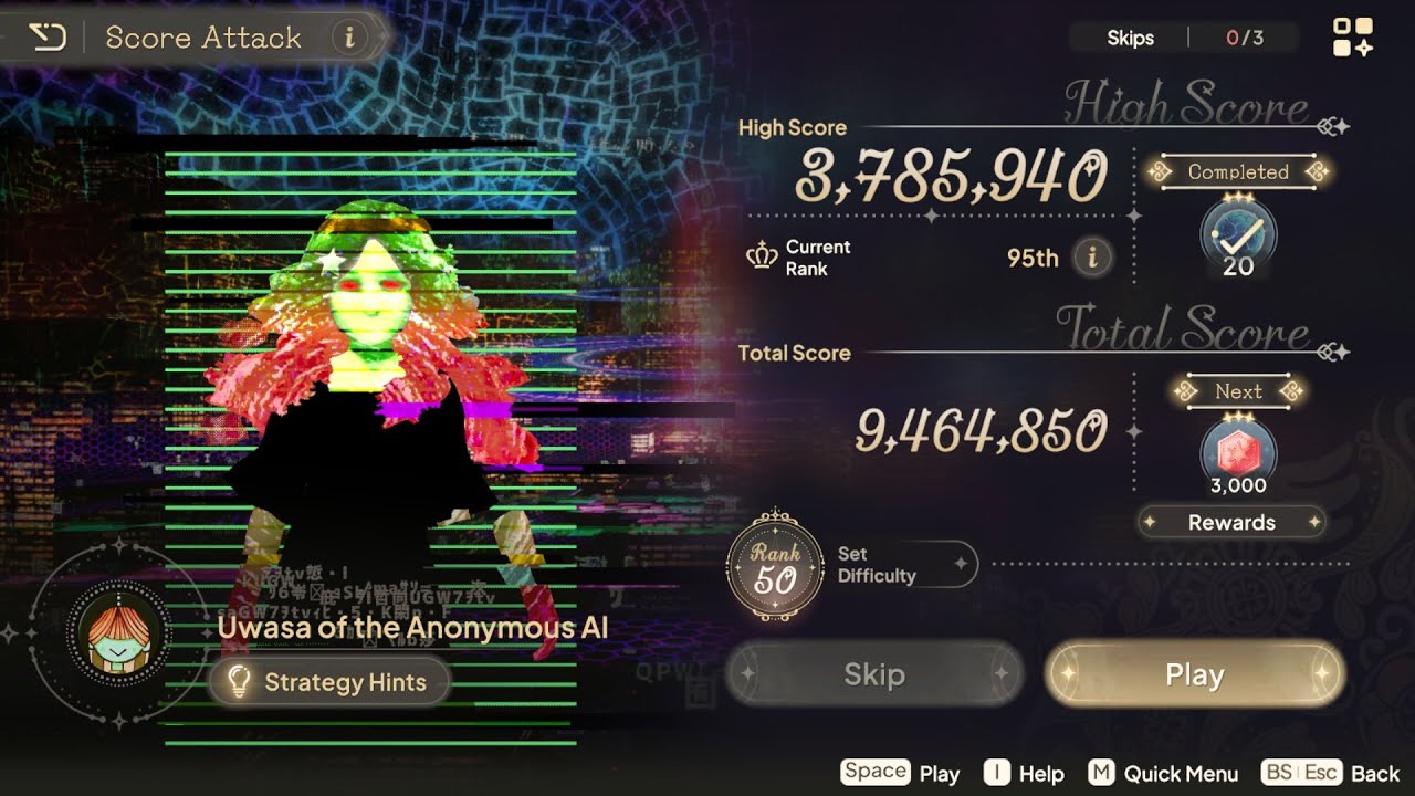 ΦωΦ - Madoka Exedra - Score Attack L50 Dec 2025