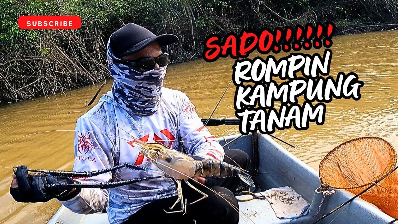 JENGGO ROMPIN KAMPUNG TANAM.MANCING UDANG GALAH #vlog120 #unlimitedfishing #unlimitedhobby