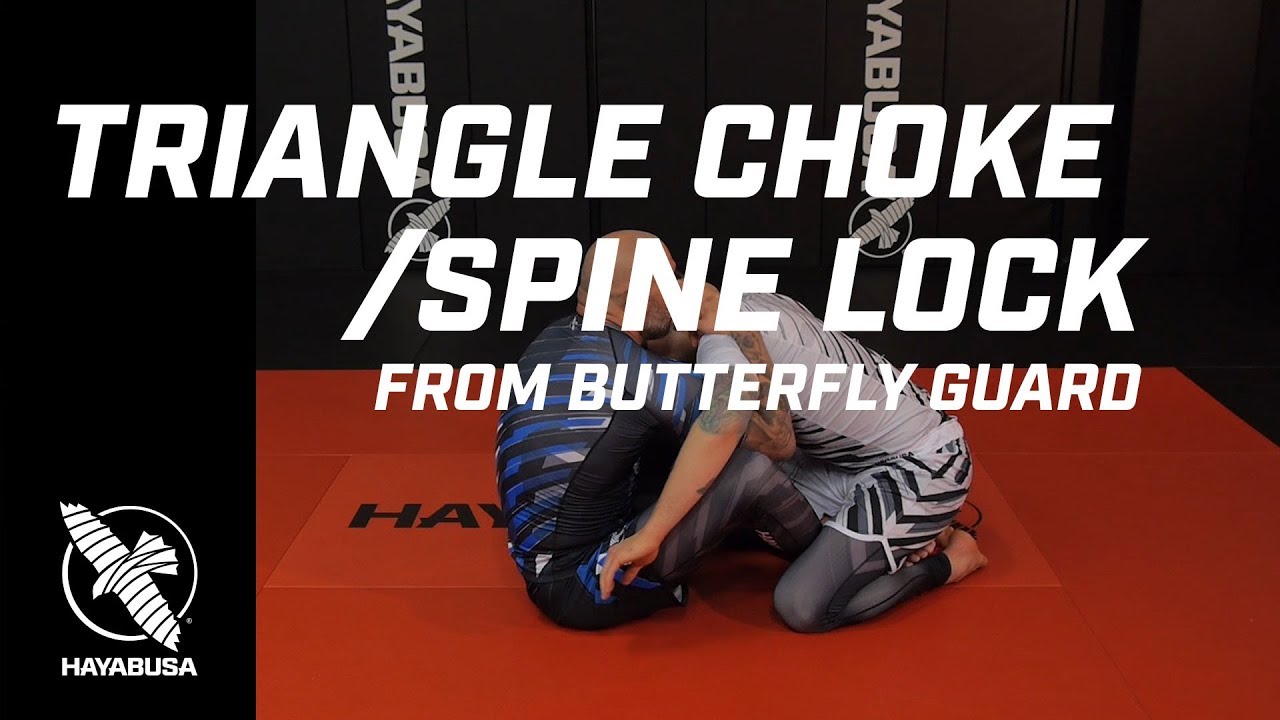 Ground Fight Series - Triangle Choke / Spine Lock from Butterfly Guard - No-Gi, Jiu Jitsu, Grappling