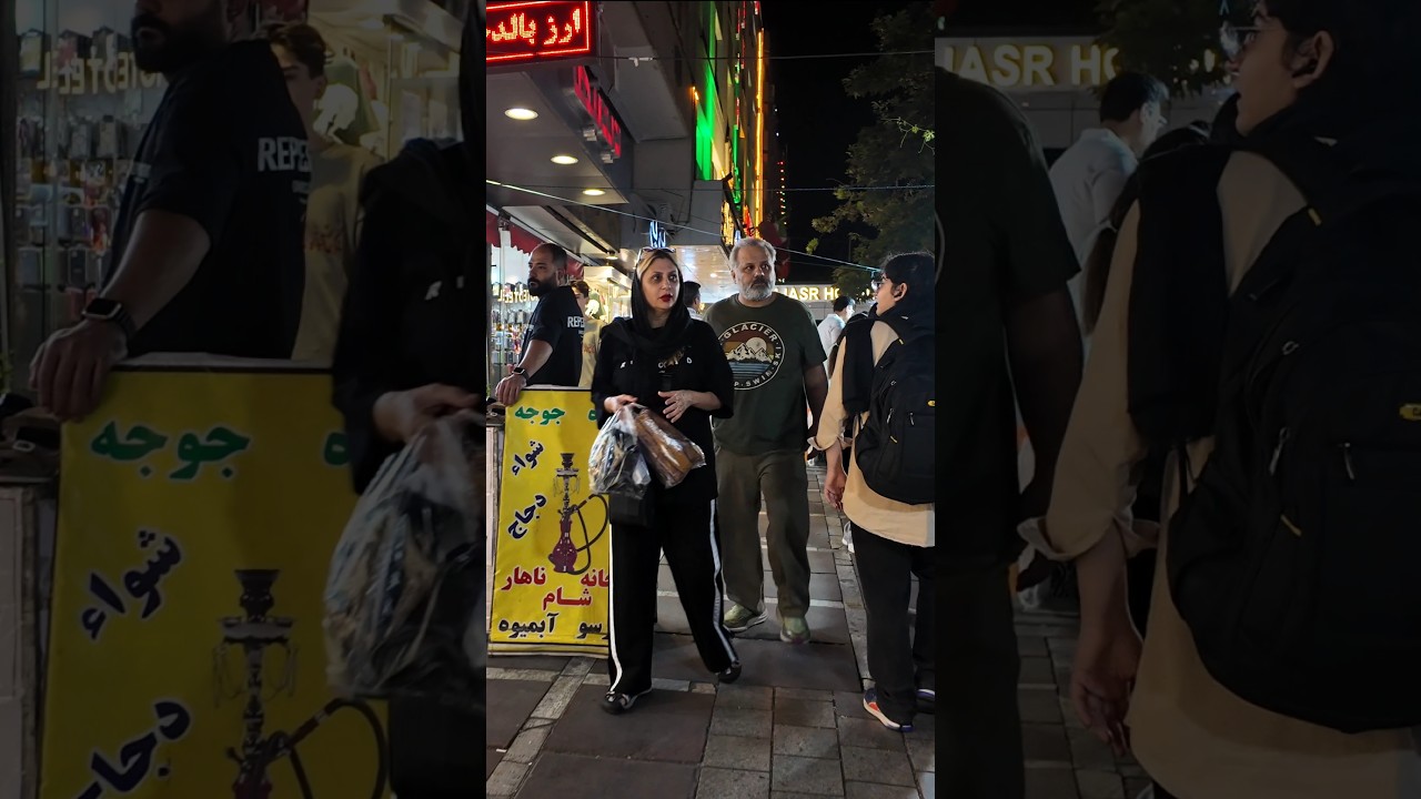 IRAN NIGHT WALK 🌙 | Valiasr Street Tehran 4K City Lights & Nightlife #shorts
