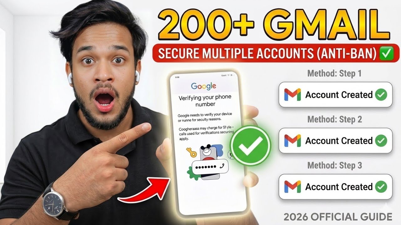 How to create gmail account without phone number | How to create unlimited gmail account | 2026