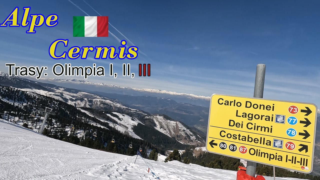 🇮🇹 Cavalese - Alpe Cermis 7,4 km zjazdu trasami: Olimpia I, II, III 🔥 Łogiyń w udach🔥
