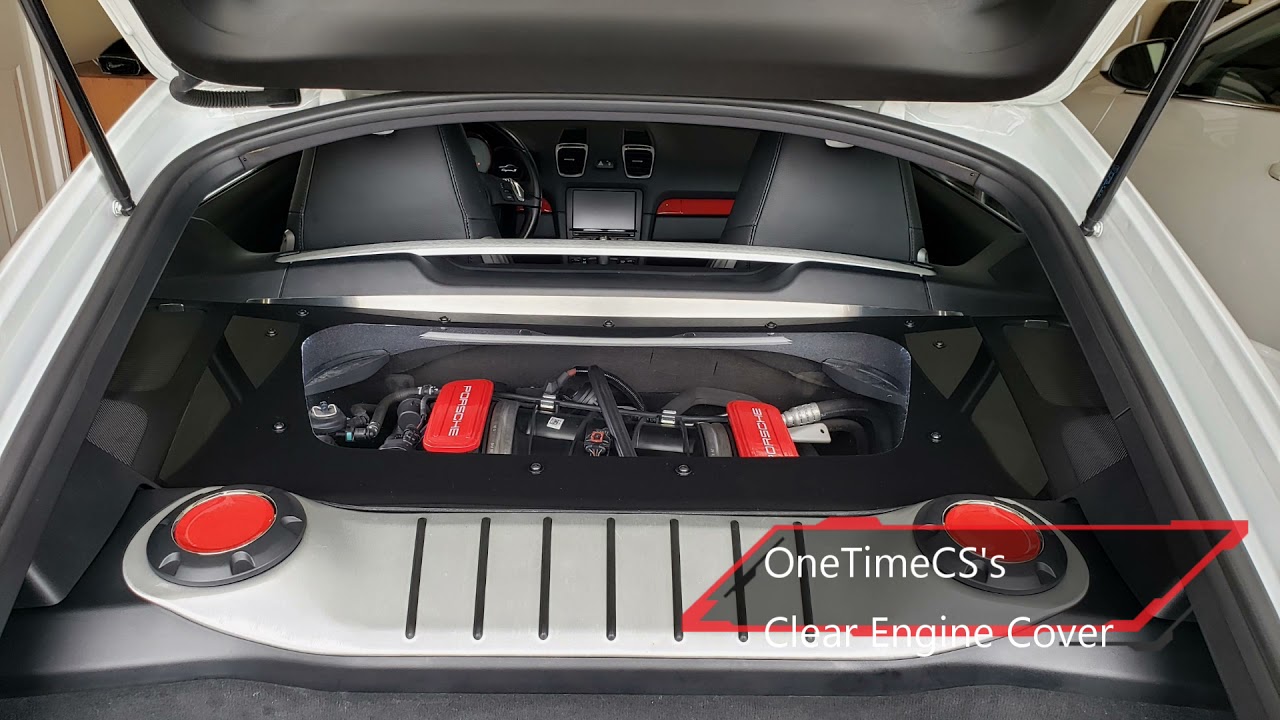 Porsche 981 Cayman Engine Cover Sound Comparison