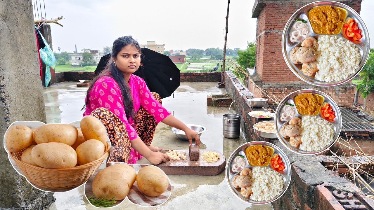 जब घर में ना हो कोई सब्जी तो आलू गेहूं के आते की सब्जी बनाएं एकदम खास और नए तरीके से |aalu ki sabji