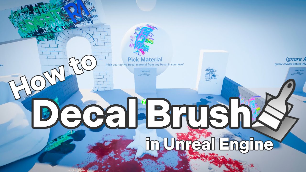 How to use Decal Brush for Unreal Engine