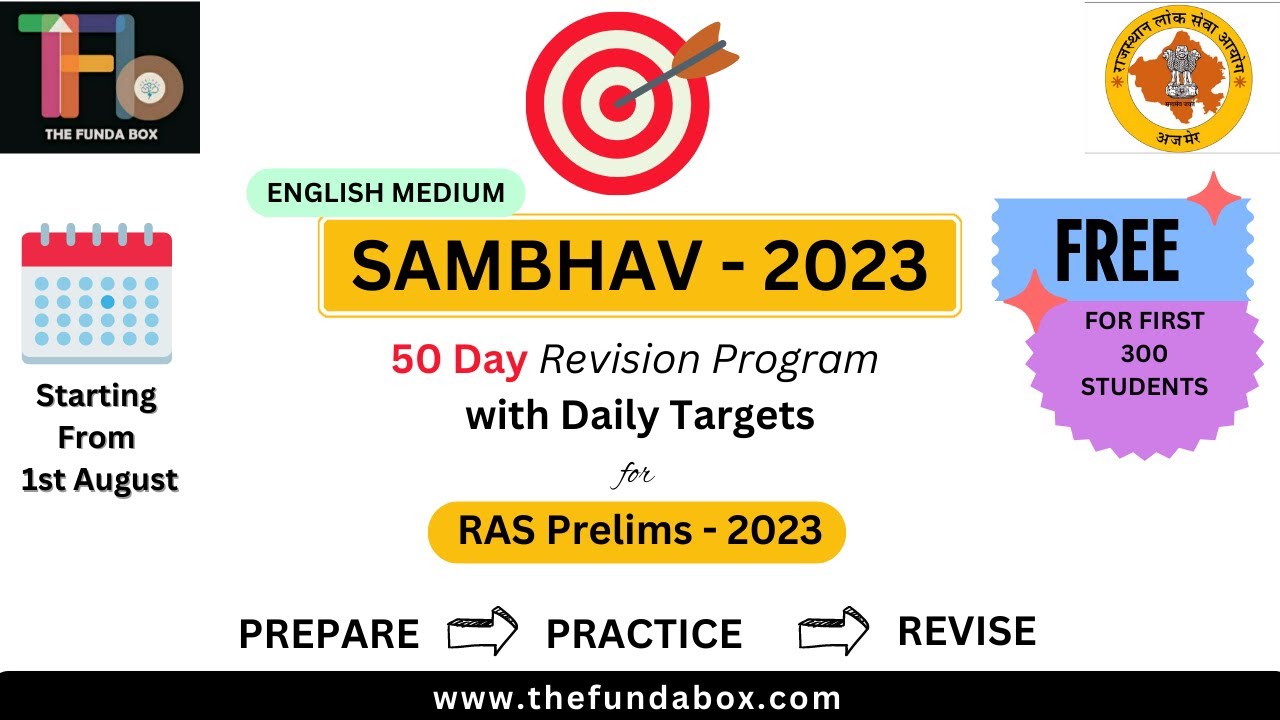 &ldquo;Sambhav: Your 50-Day Roadmap to RAS Prelims Success!&rdquo; #rasprelims #ras2023 #raspreparation