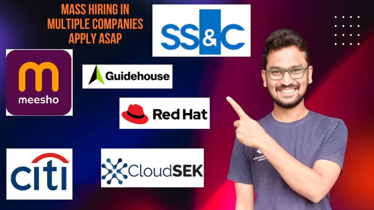 Top MNCs Hiring Now 🔔 | SS&C, Red Hat, Meesho, Citi ,CloudSEk| Latest Job Openings 2026