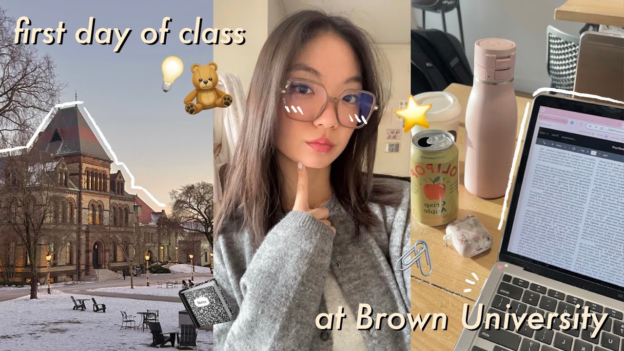 FIRST DAY OF CLASS AT BROWN 🧸🎧 | starting sophomore spring, work life balance, productivity