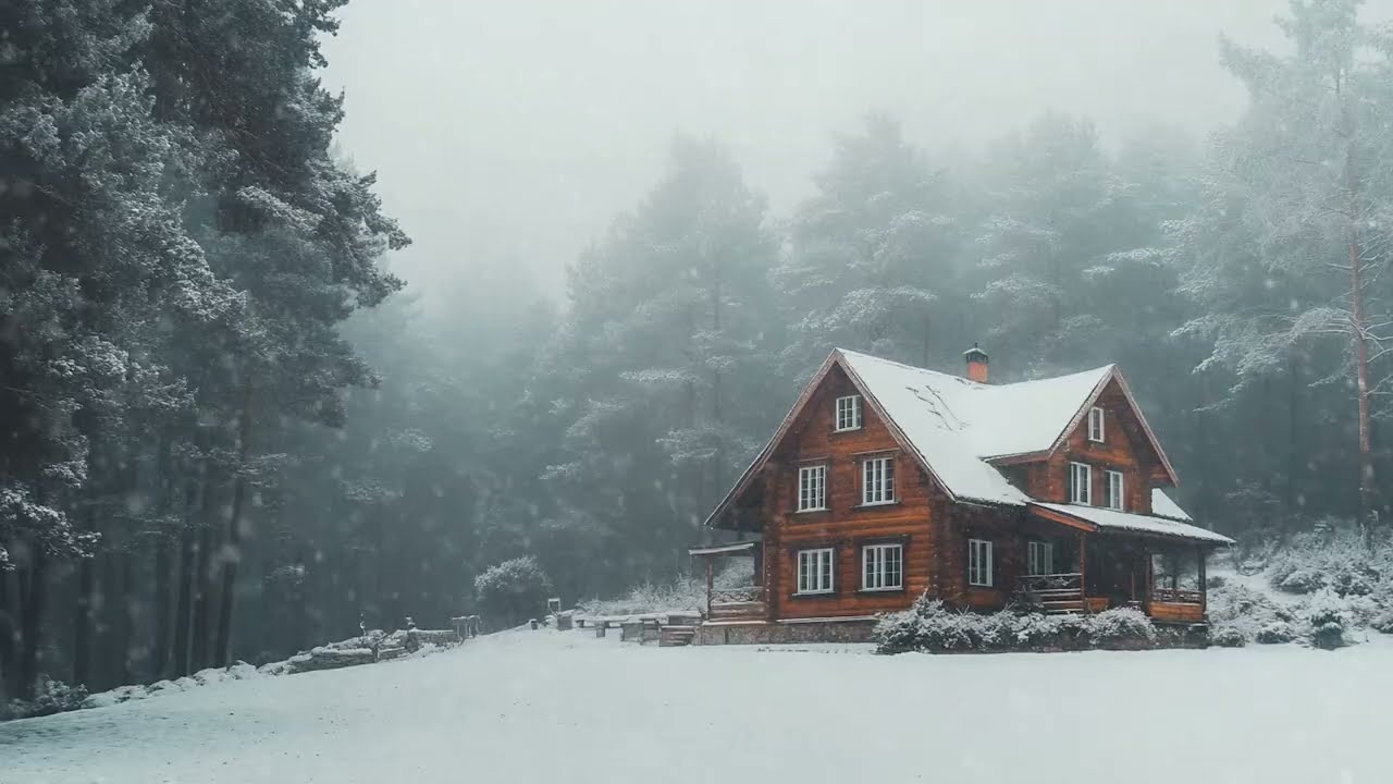 Snowstorm in the Forest for Deep Focus | Perfect Background for Work, Study, and Relaxation