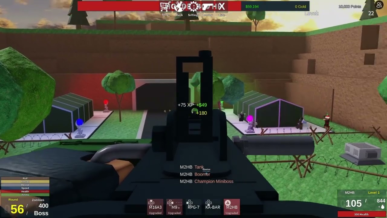 Me, Team-ees, Gun, zombies😠