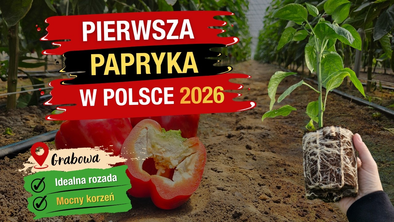 Start sezonu paprykowego 2026! Pierwsze sadzenie papryki w Polsce