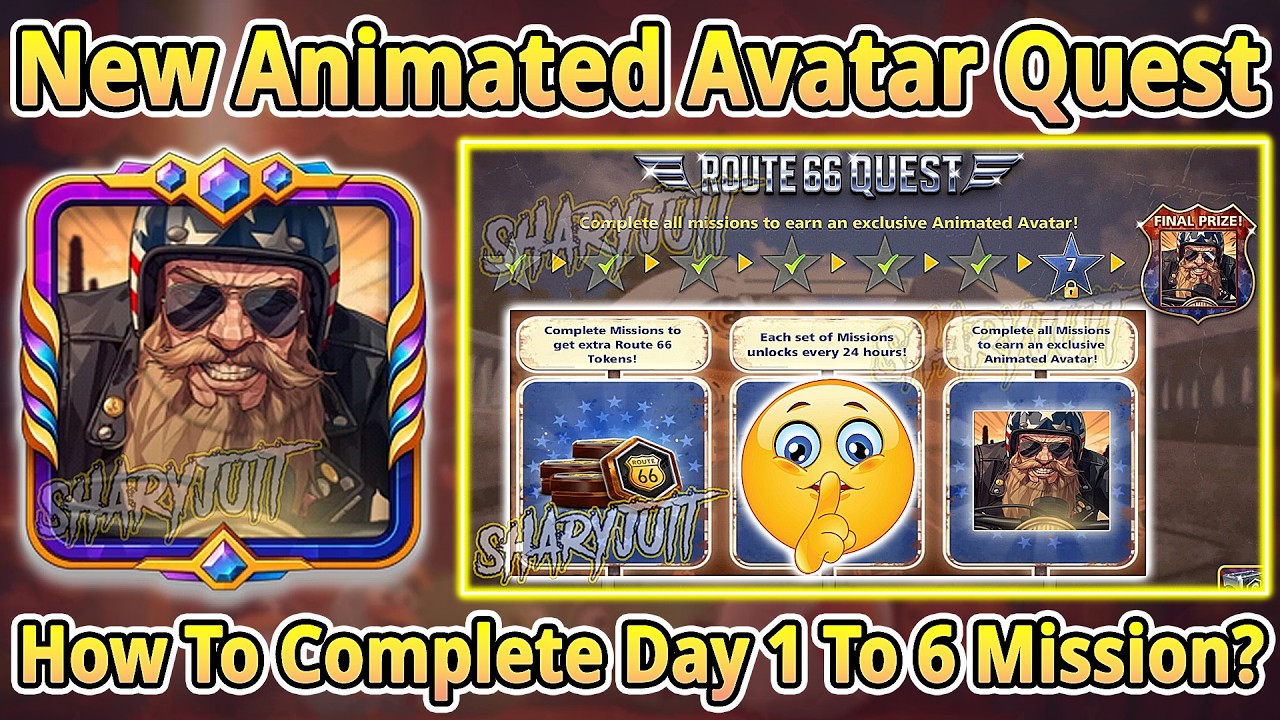 8 Ball Pool New Animated Avatar Quest - How To Complete Route 66 Quest - 8 Ball Pool New Event 2026