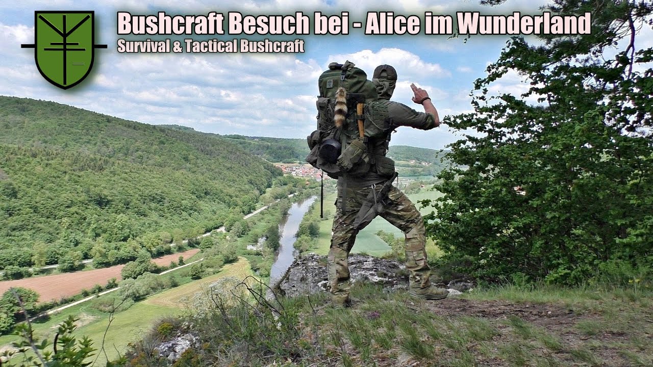 Bushcraft Übernachtung mit kochen am Feuer und Lagerbau / Bushcraft Deutschland