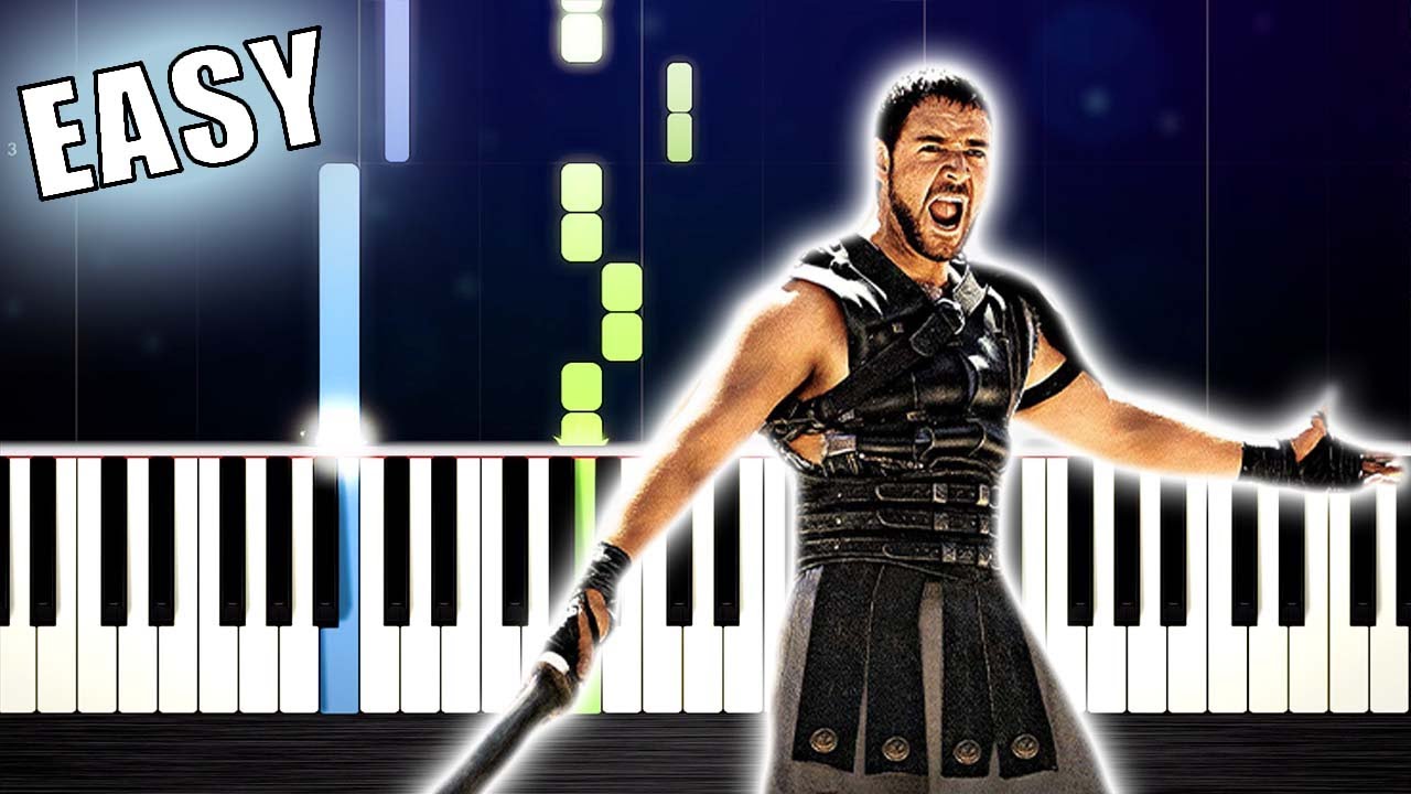 Gladiator - Now We Are Free - EASY Piano Tutorial by PlutaX