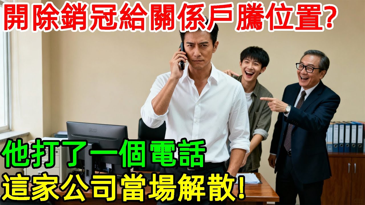 開除銷冠給關係戶騰位置？他打了一個電話，這家分公司當場解散！#情感#故事#正能量#故事频道#故事分享