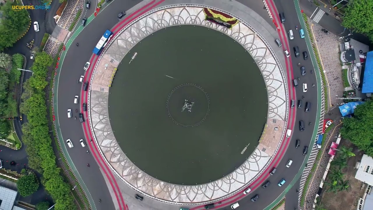 Aerial View Bundaran Hi - Jakarta Pusat