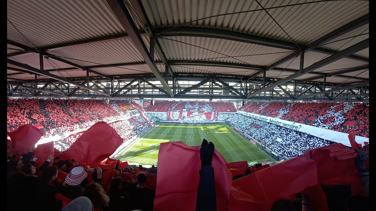 1. FC Köln Hymne and 75th birthday Choreography Vs. VfL Wolfsburg