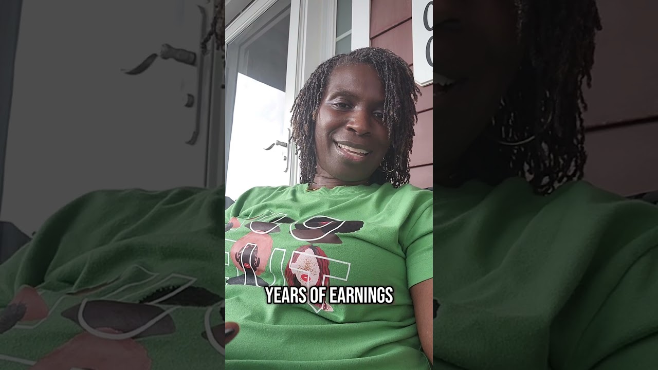 SSA BENEFITS: 40 credits and 35 years of earnings.