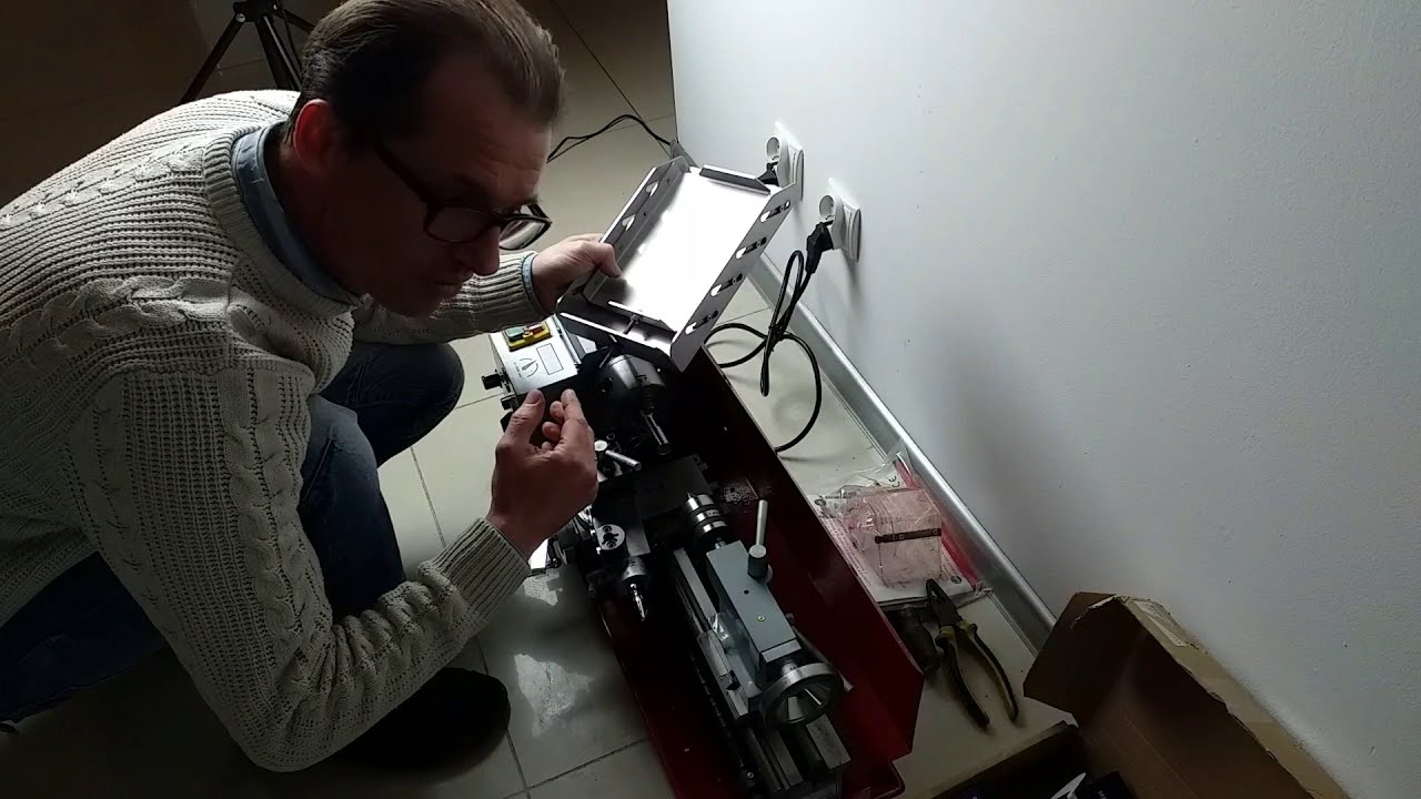 Pierwsze uruchomienie tokarki Holzmann ED 300 ECO