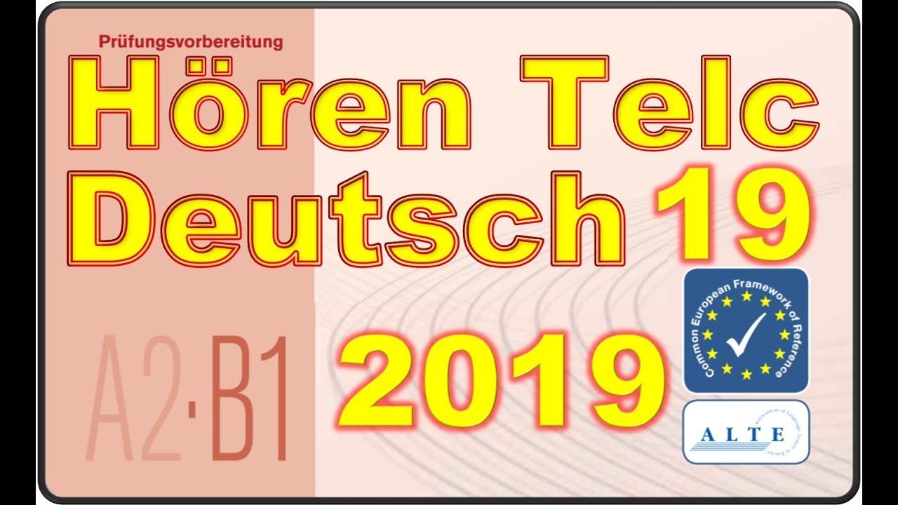 Telc A2-B1 Prüfung Modelltest (19) A2-B1 Hören Deutsch 06.09.2019