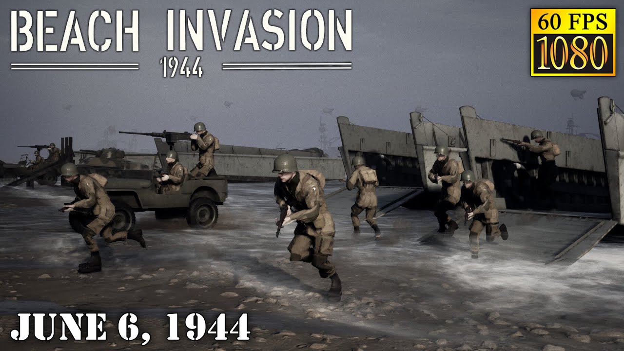 Beach Invasion 1944 gameplay [HD 1080p 60fps]