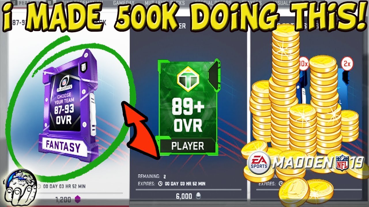 I Made 500K Doing A SuperBowl BlitzPack In Madden 19 Ultimate Team! FREE MUT Coins Profit! Madden 19
