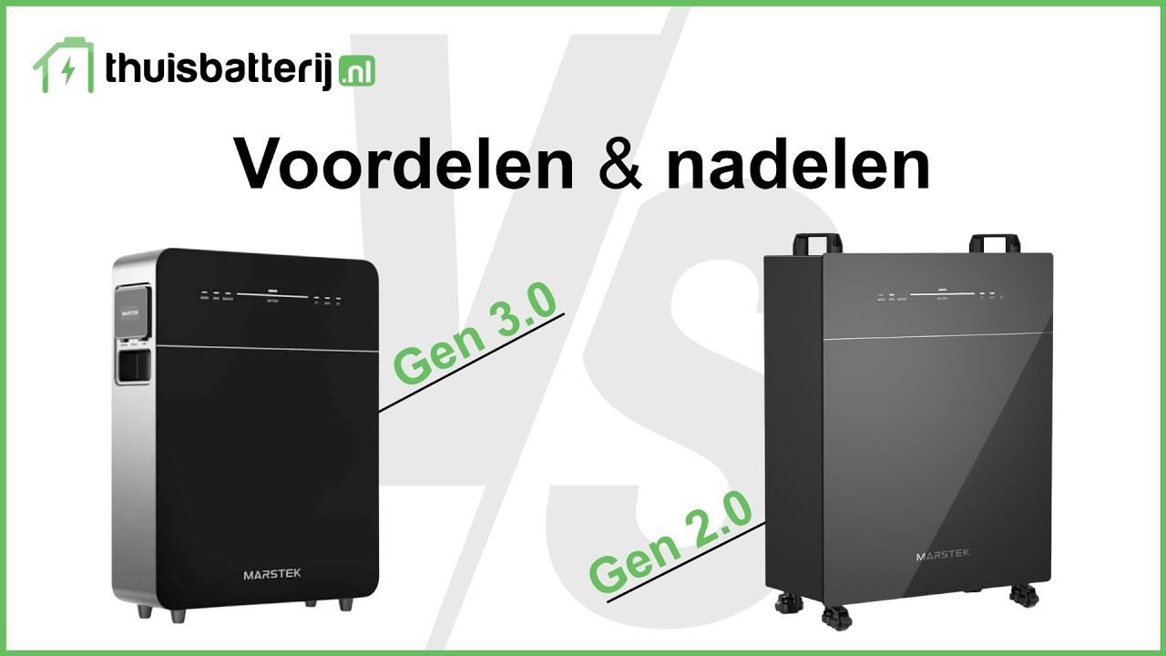 Marstek Venus E 3.0 & 2.0 Vergelijking | Voordelen & Nadelen Versie 3 en 2 | Thuisbatterij.nl