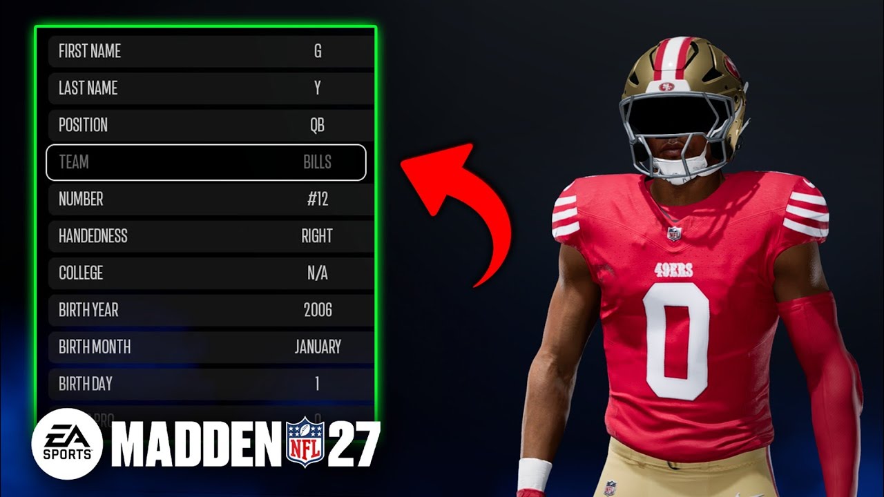 Madden 27: How To Create A Player