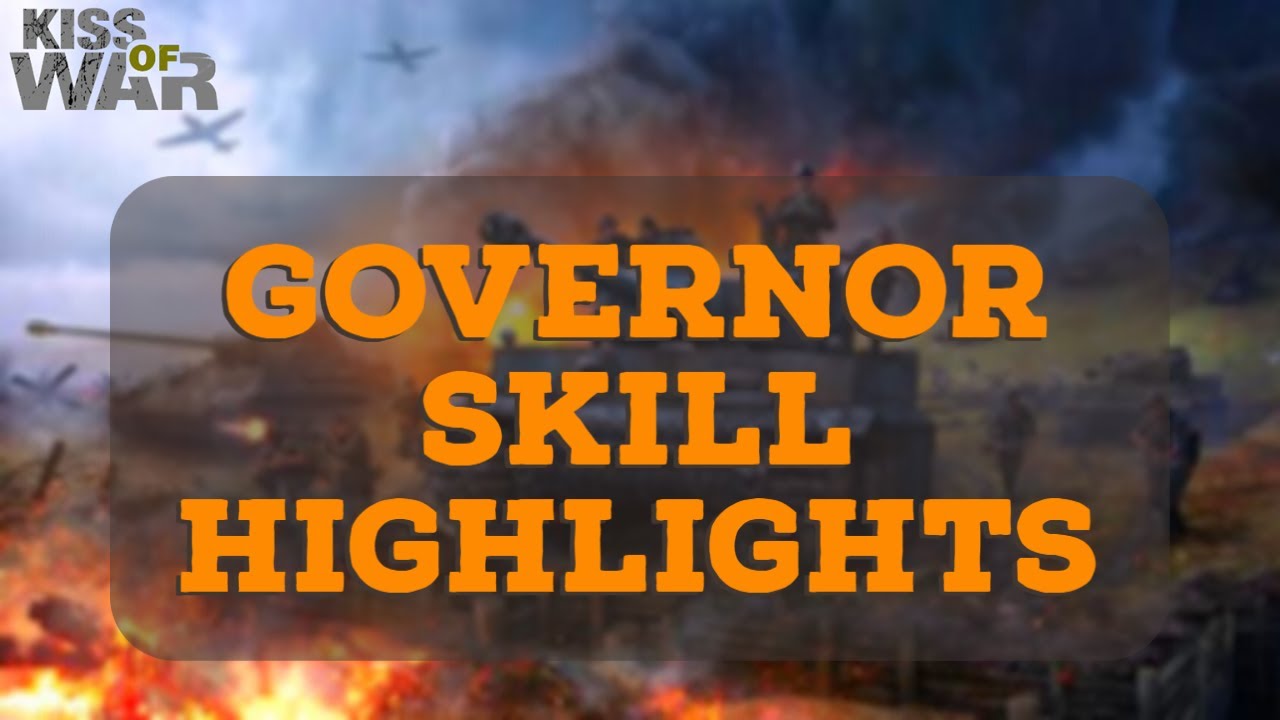 Governor Skills Highlights (83 MILLION ZEROED) - Kiss of War