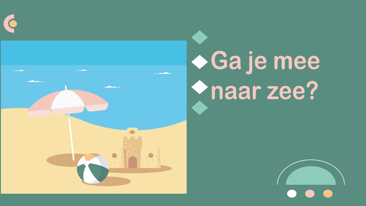 Zomervakantie! Ga je mee naar zee? (#NT2, #learndutch, Waystage, A2, 1.2)