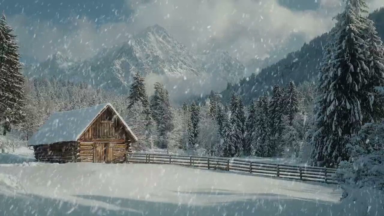 Snow Reaches the House Before Morning Reaches the Winter Sky