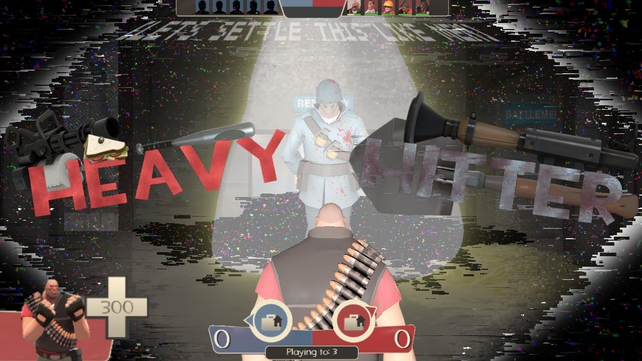 FNF X LWP X FANDOMS // STORYLINE 4 BATTLE #1: HEAVY HITTER // RED HEAVY VS BLU SOLDIER