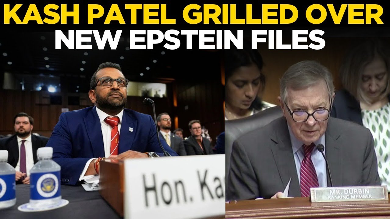 Kash Patel LIVE: Kash Patel Grilled Over New Epstein Files at Senate Judiciary Hearing | US News