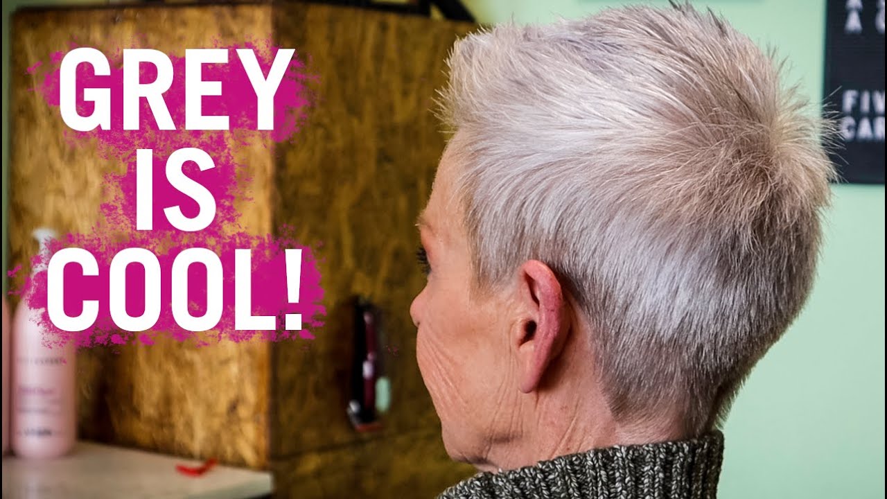 SUPER SHORT AND FRESH GREY PIXIE! Who's says grey can't be cool?!