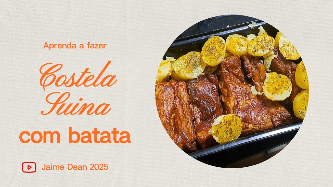 Costela Suína com Batata no Forno, Macia, Suculenta e Irresistível!