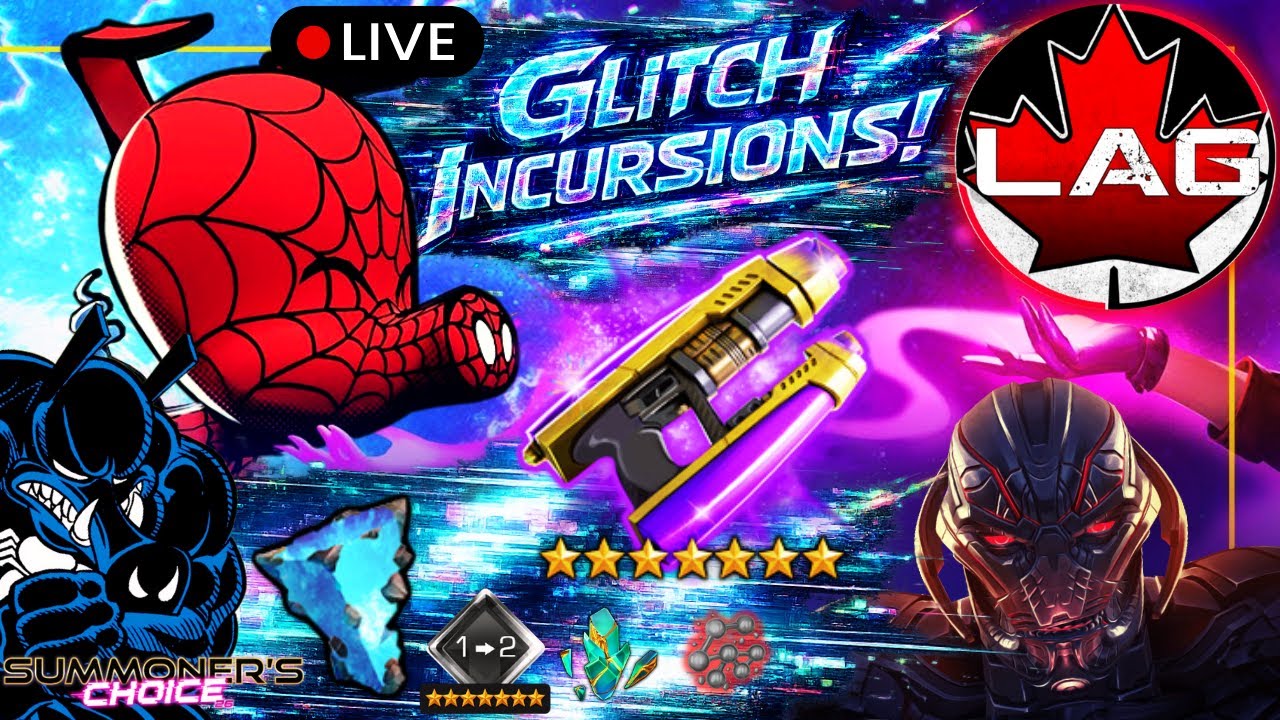 🔴 GLITCH INCURSIONS!! Stellar Forge Star Lord Final Piece 1/2! Main & FTP Account? - LIVE MCOC
