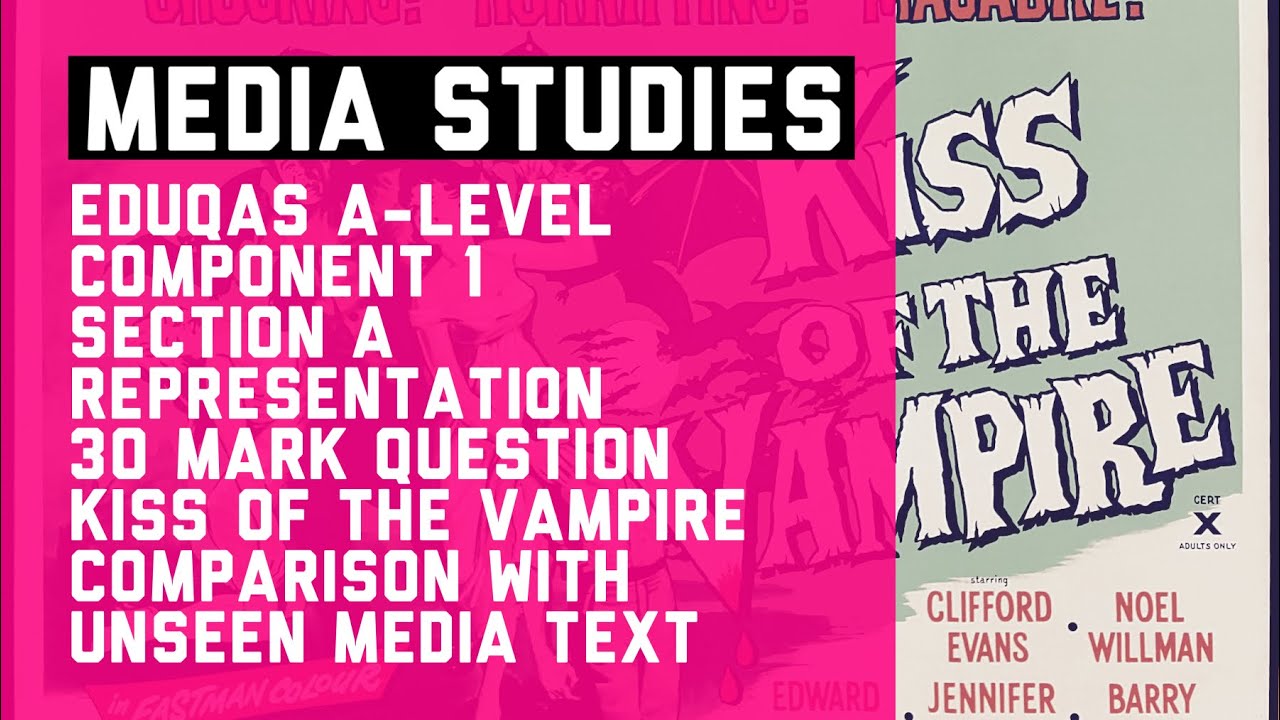Eduqas A level Media Studies Representation Question Component 1